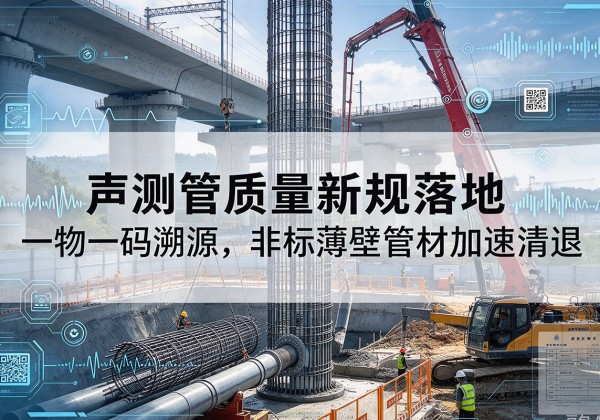 甘州声测管质量新规落地，一物一码溯源，非标薄壁管材加速清退
